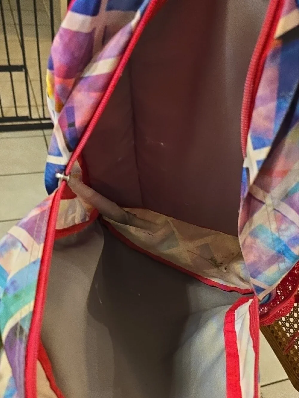 Jansport Pink Multi Geometric Print Backpack